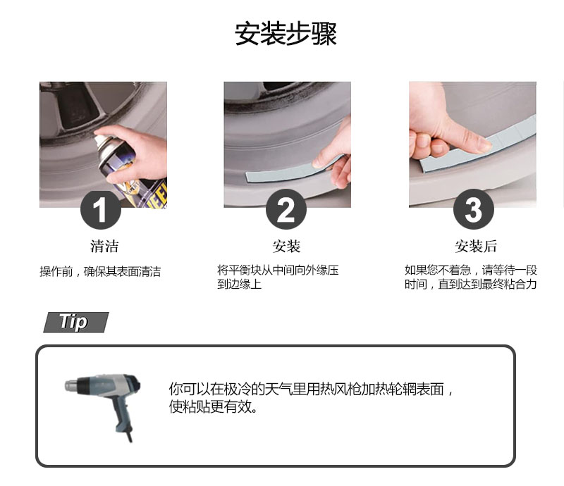 鐵質粘貼平衡塊